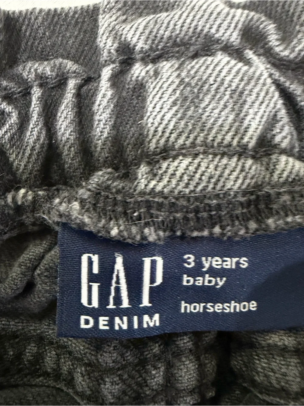 GAP Black Washed Heart-Pocket Cargo Jeans